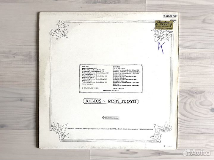 Винил Pink Floyd – Relics (LP) NL 1971