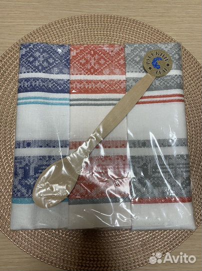 Комплект кухонных полотенец из жаккардового льна