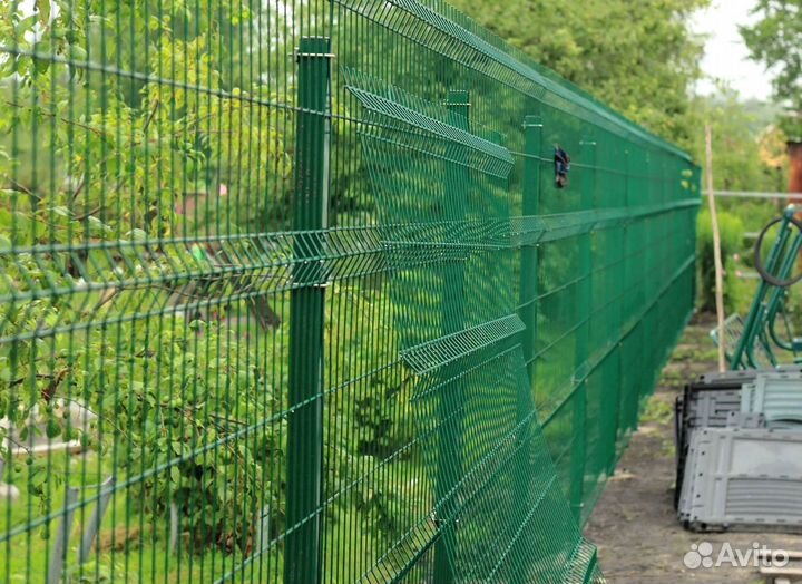 Забор из 3D сетки под ключ + Установка + Доставка