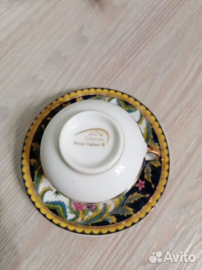 Чашка с блюдцем фарфор