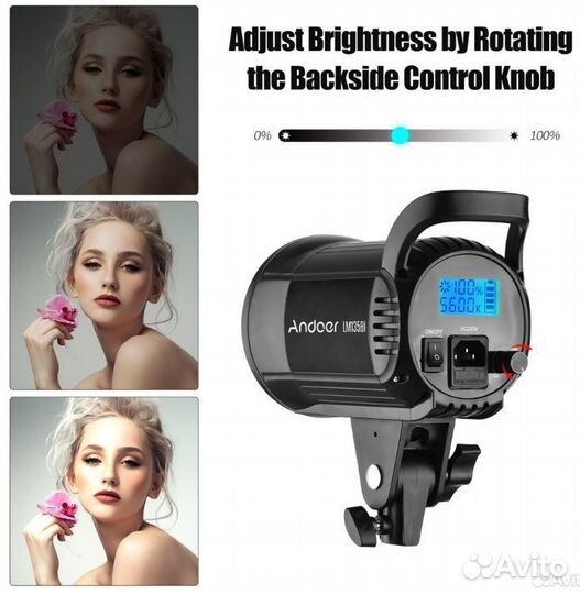 Свет для съемки, Студийный свет 135w Andoer bi