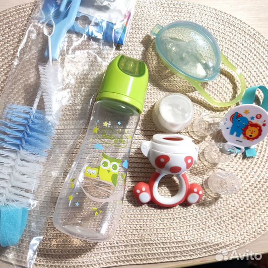 Бутылочка для кормления, ниблер, и другое пакетом