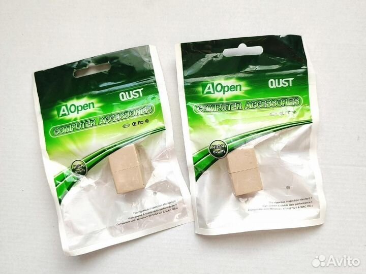 Проходной адаптер 8C8P Rj45 Cat. 5E