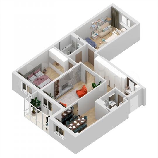 3-к. квартира, 101,8 м², 6/27 эт.