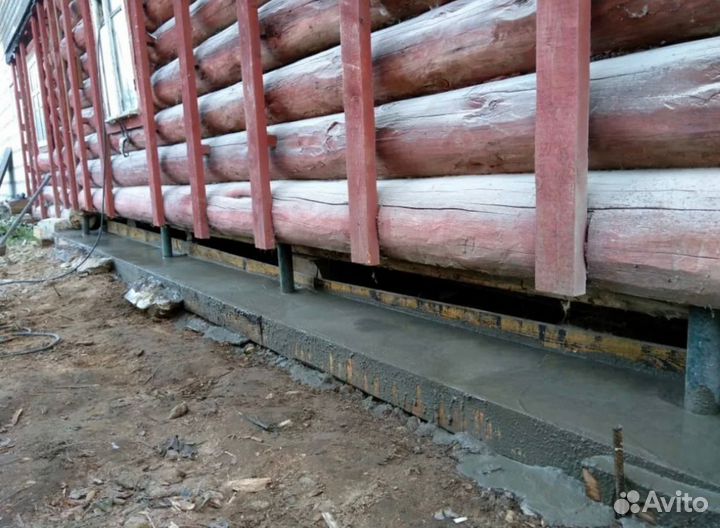 Замена Фундамента, Венцов, Подъем Дома, Отмостки