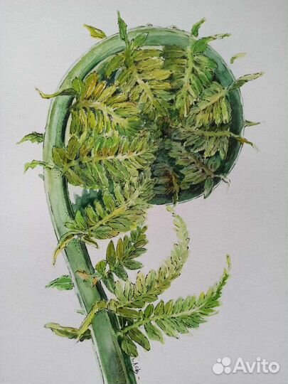 Картина акварель 