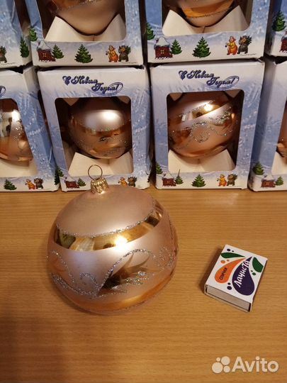 Шары новогодние стекло