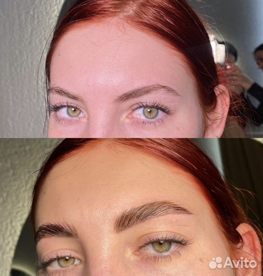 Модель на брови