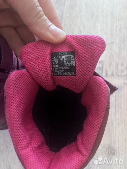 Ботинки детские ecco 27