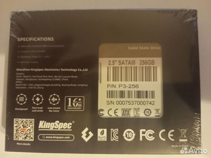 SSD M2 nvme KingSpec 256/512GB