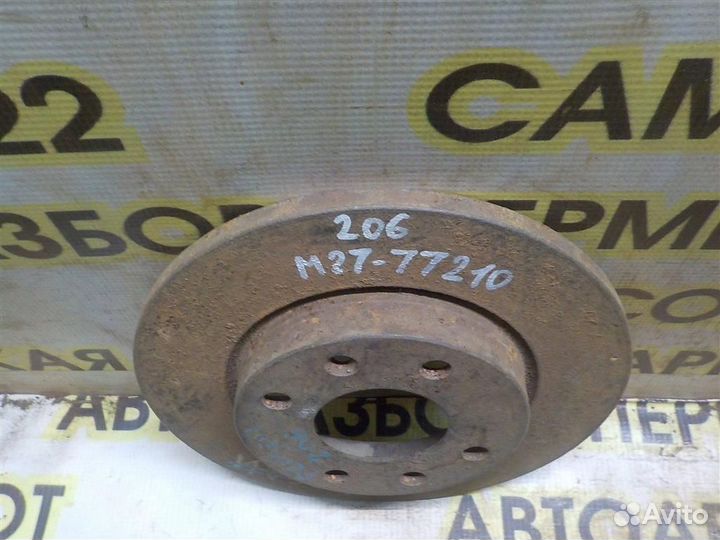 Диск тормозной передний не вентилируемый Peugeot