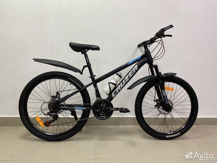 Скоростной велосипед Черно-синий новый