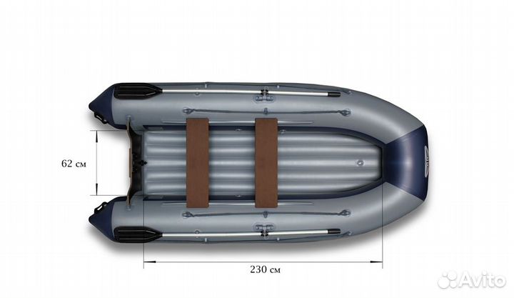 Надувная лодка флагман 330 U новая