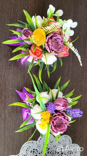 Букет цветов из мыла