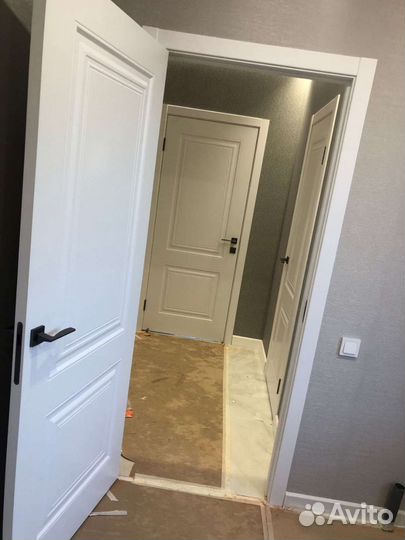 Дверь межкомнатная белая эмаль