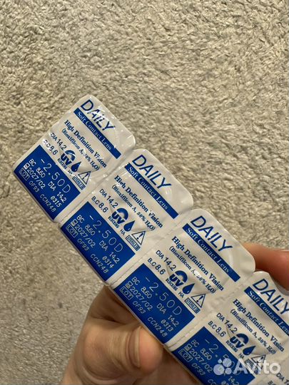 Контактные линзы adria X, однодн. -2.50/14.2/8.6