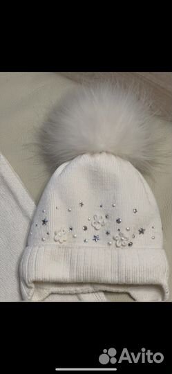 Шапка зимняя с натуральным мехом