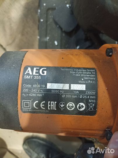 Торцовочная пила по металлу б/у AEG