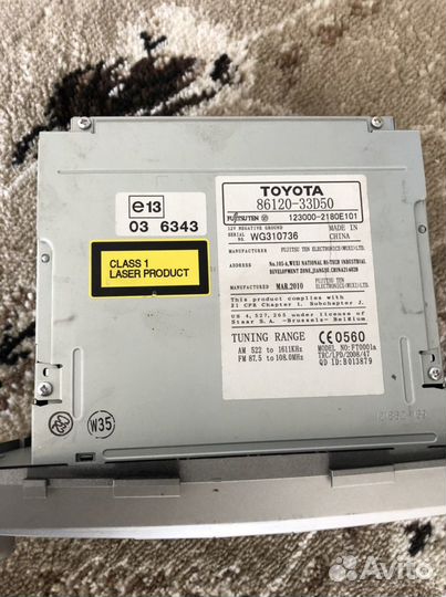 Магнитофон штатный camry 40