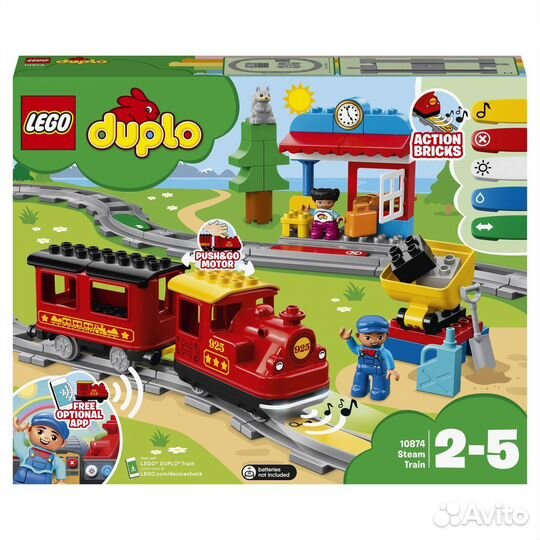 Lego 10874 duplo Town Поезд на паровой тяге