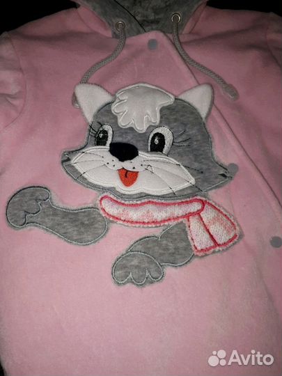 Новый велюровый комбинезон 