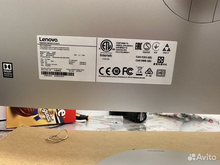 Моноблок lenovo ideacentre aio 520-27 i7-7700