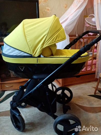 Коляска детская 2в1 Effole Lustre (yellow+Diamond)