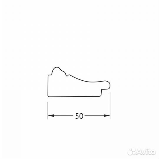 Зеркало Evoform Defenite BY 3642 53x143 махагонсо