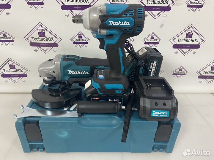 Набор аккумуляторного инструмента makita 2 в 1