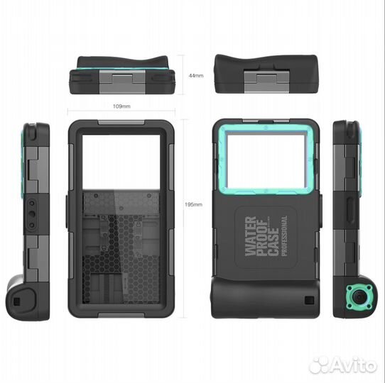 Аквабокс для подводной съемки +пульт + селфи палка