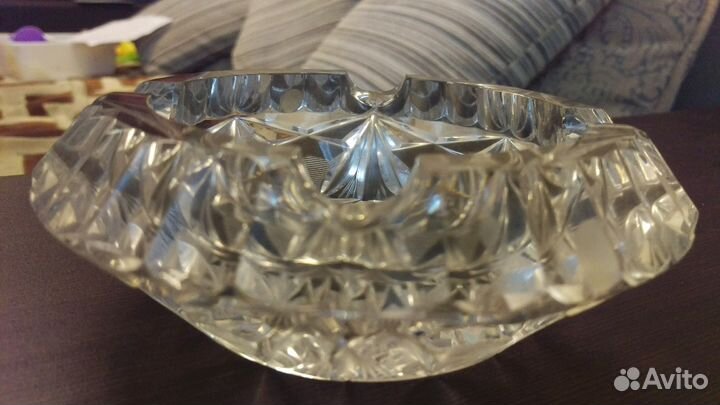 Пепельница. Хрусталь. Вес 1.015 кг