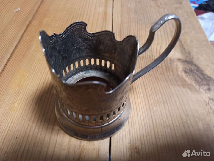 Подстаканник СССР мельхиор