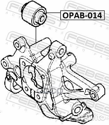 Сайлентблок рычага opel vectra C 02- зад.подв