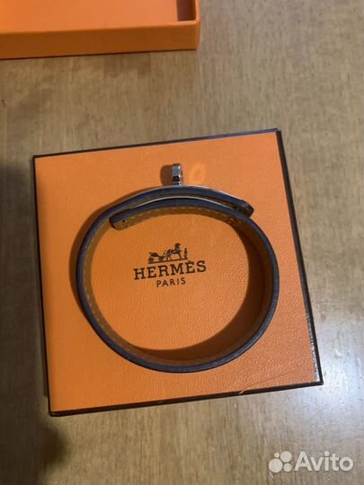 Браслет кожаный hermes