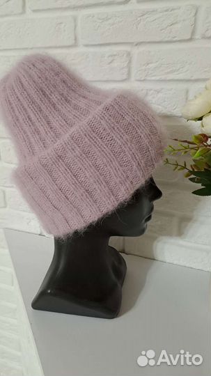 Шапка бини из пуха норки