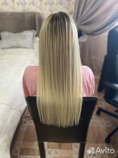 Наращивание волос натуральных и биопротеиновых