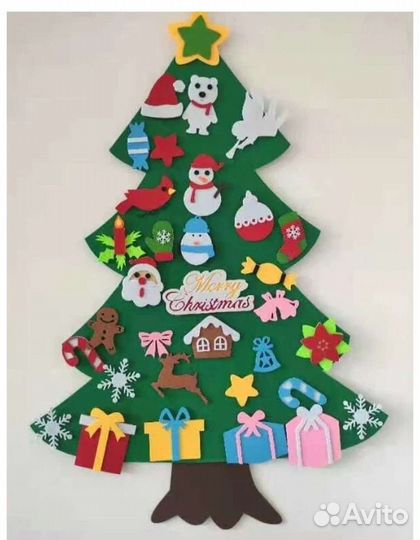 Елка из фетра