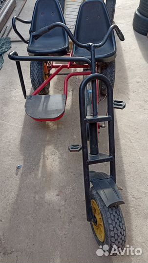 Веломобиль двухместный