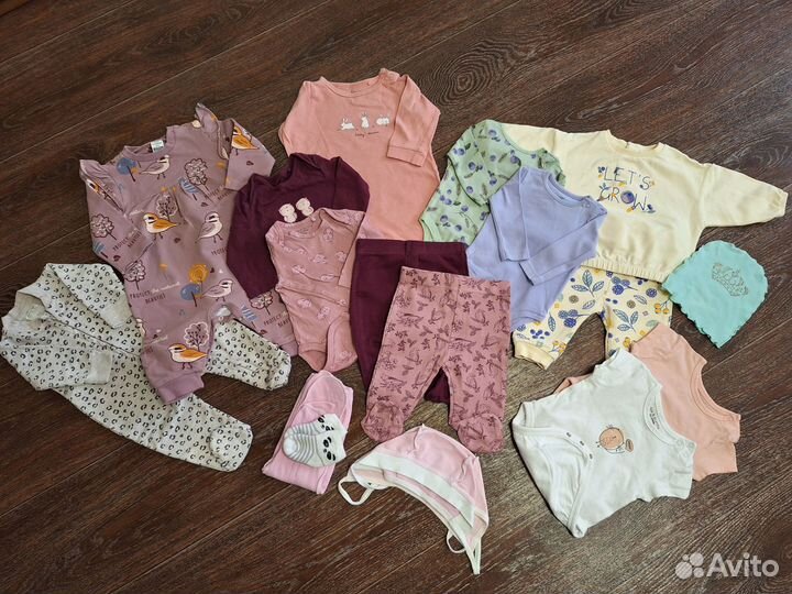 Фирменные вещи пакетом на девочку 56 62
