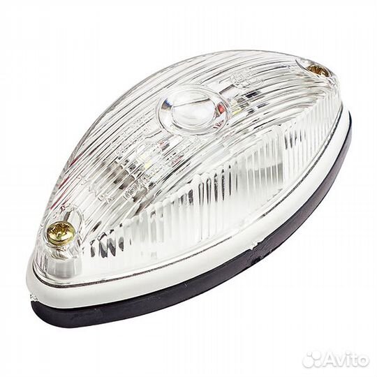 Фонарь габаритный прицепа гф2Б белый, с лампой