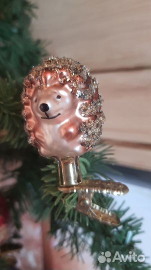 Елочные игрушки ежики