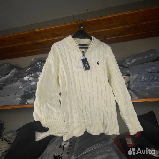 Кофта полузамок polo raulph вязаный