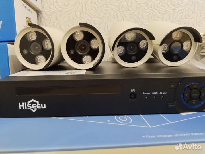 Комплект видеонаблюдения на 4 камеры IP