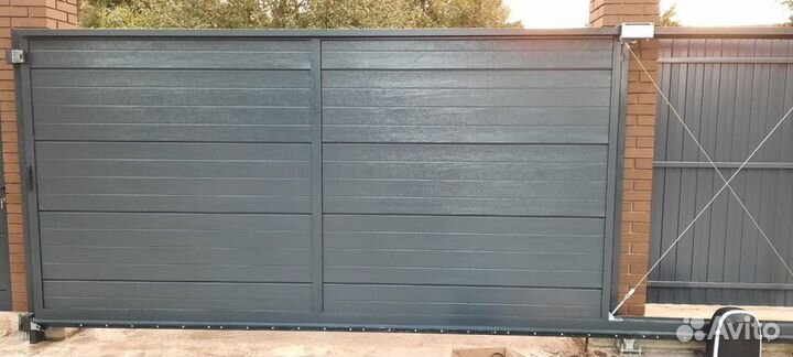 Откатные ворота на гараж устан-ка до 72 час