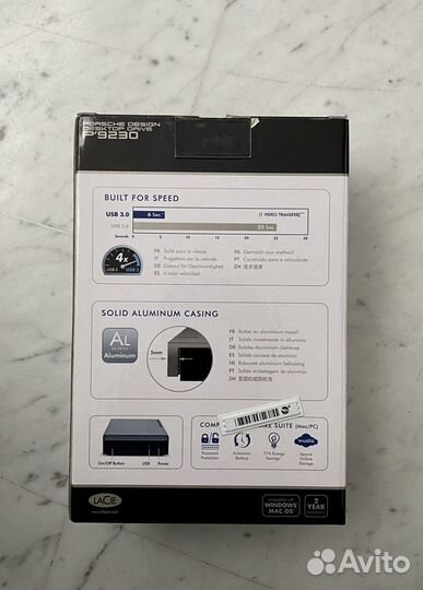 Переносной жёсткий диск Lacie Porsche design 3 тб
