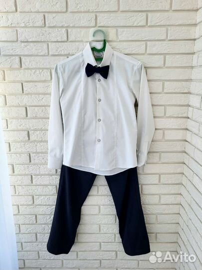 Рубашка. Брюки. Школа. Костюм. Джемпер. Обманка