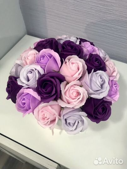 Букет из мыльных роз 25 шт