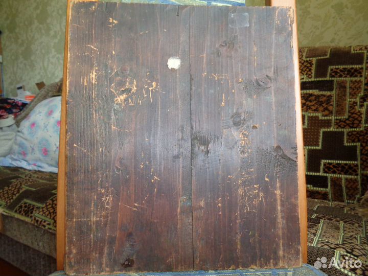 Старинная икона святой Антипа Антипий Пергамский