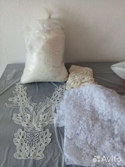 Новые отрезы свадебное кружева Италия