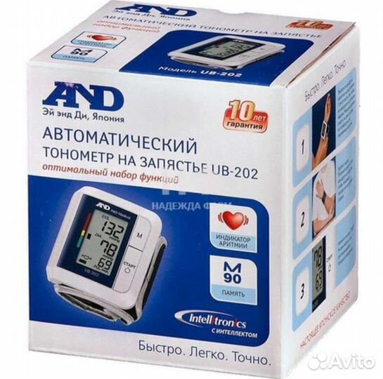 Тонометр на запястье AND UB-202